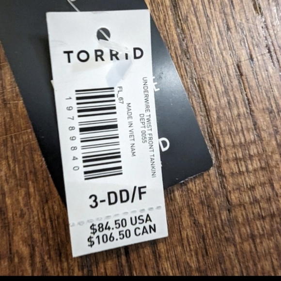 Torrid leopard swim High Waist Bottom 3x & Underwire Twist top 3x DD/F - Picture 12 of 15